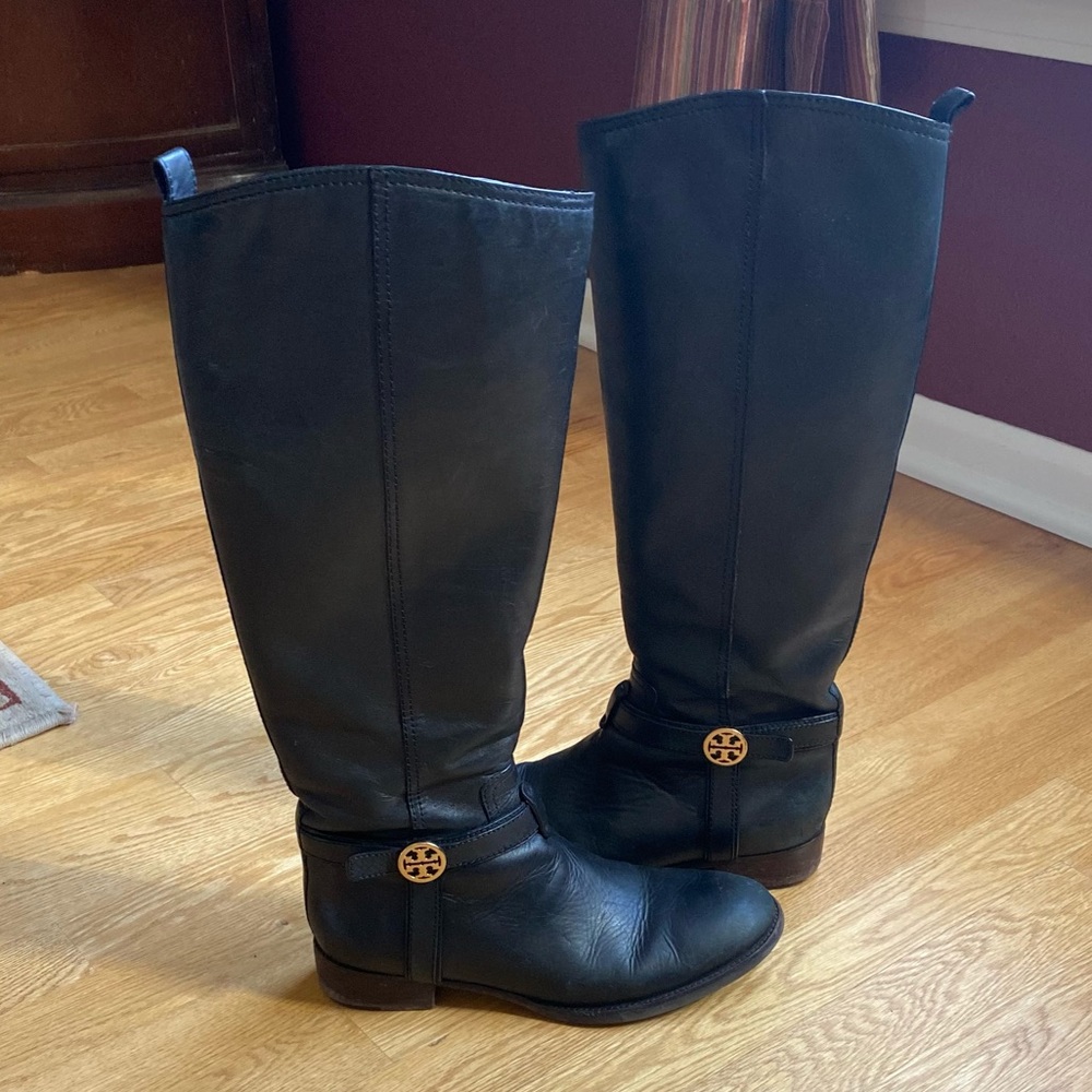 Tory Burch Leather Knee High Boot